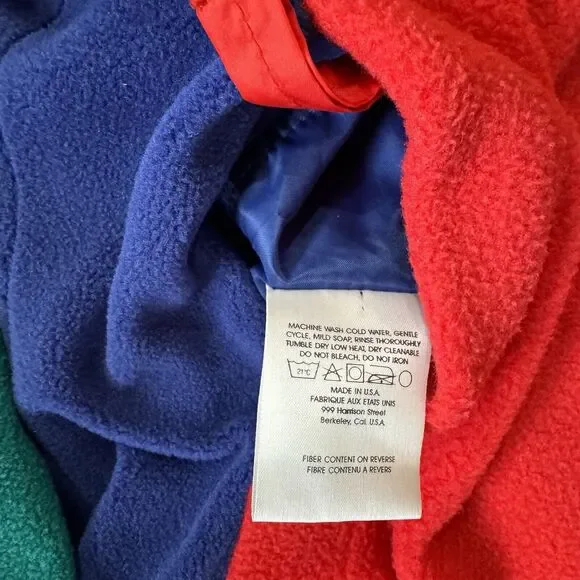 Vintage The North Face Color Block Reversible Pullover size Medium Anorak Jacket